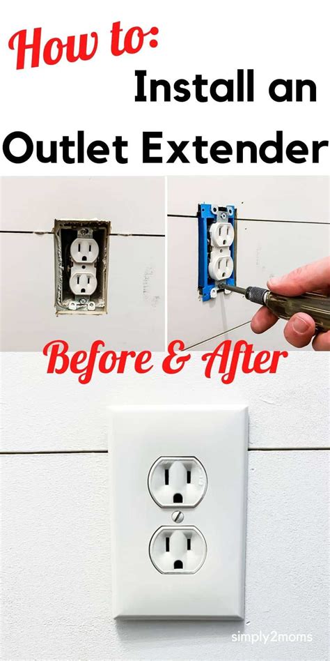 how to install an electrical box extender|lowe's electrical outlet extender.